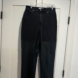 Abercrombie & Fitch Two-Tone Black High Rise Jeans